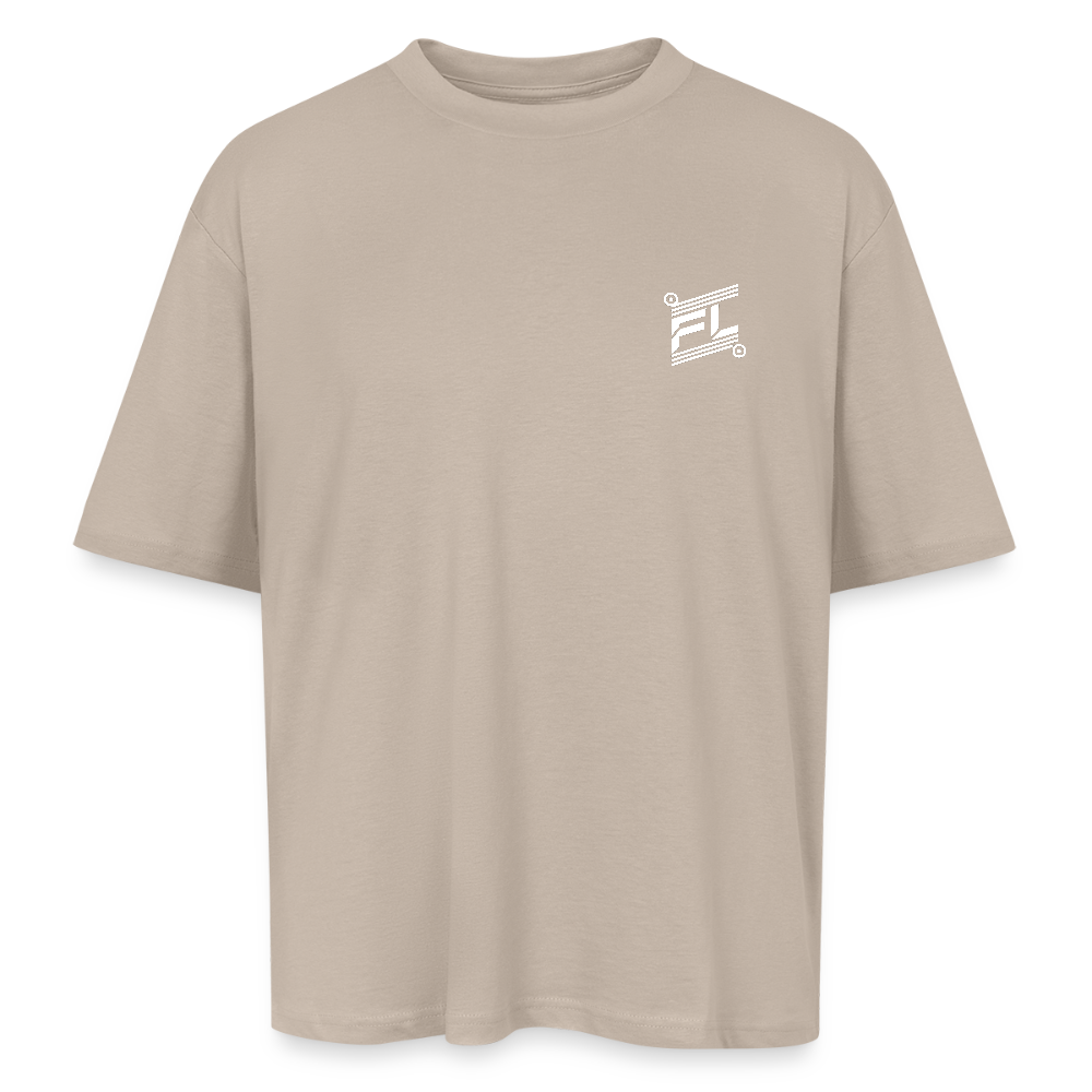 T-shirt ICONIC oversize gray - sahara