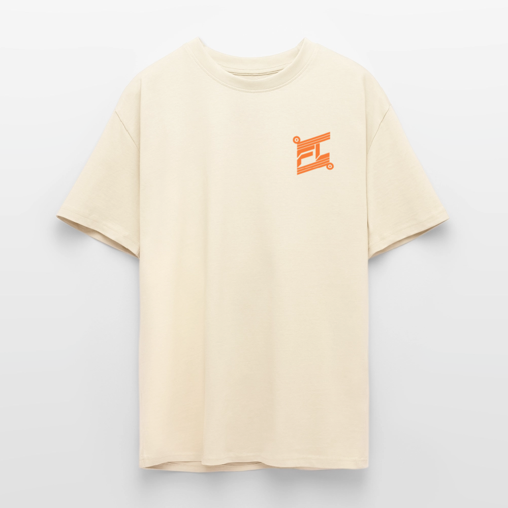 T-shirt ICONIC oversize epais - crème