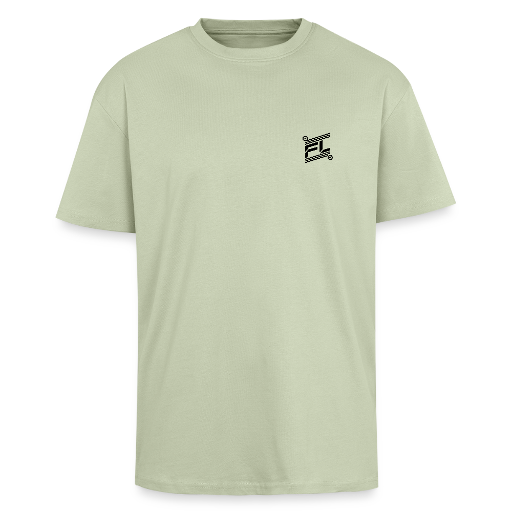 T-shirt ICONIC oversize épais - vert sauge léger 