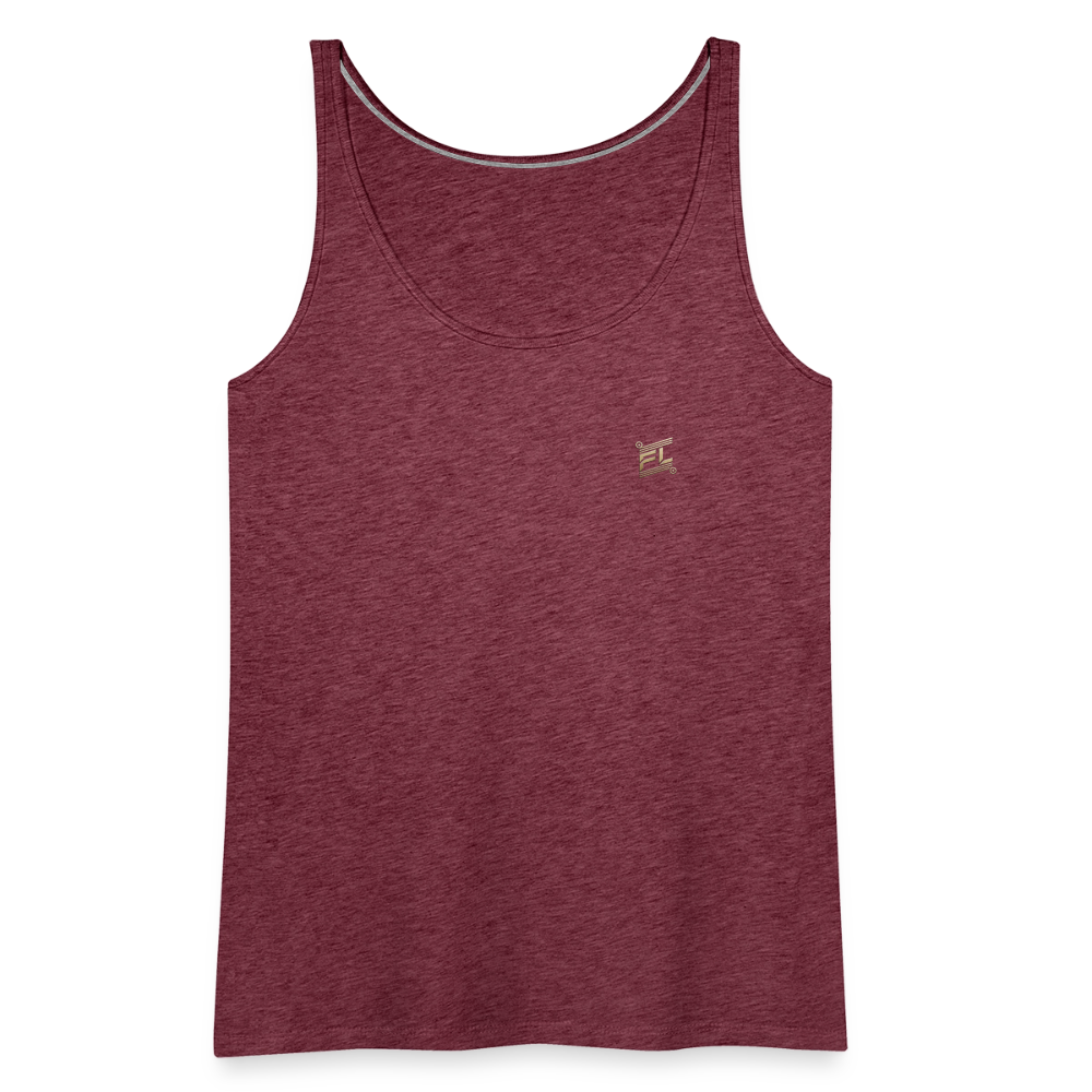 Débardeur Premium Femme FL-Fit – Légèreté, Confort et Performance - rouge bordeaux chiné