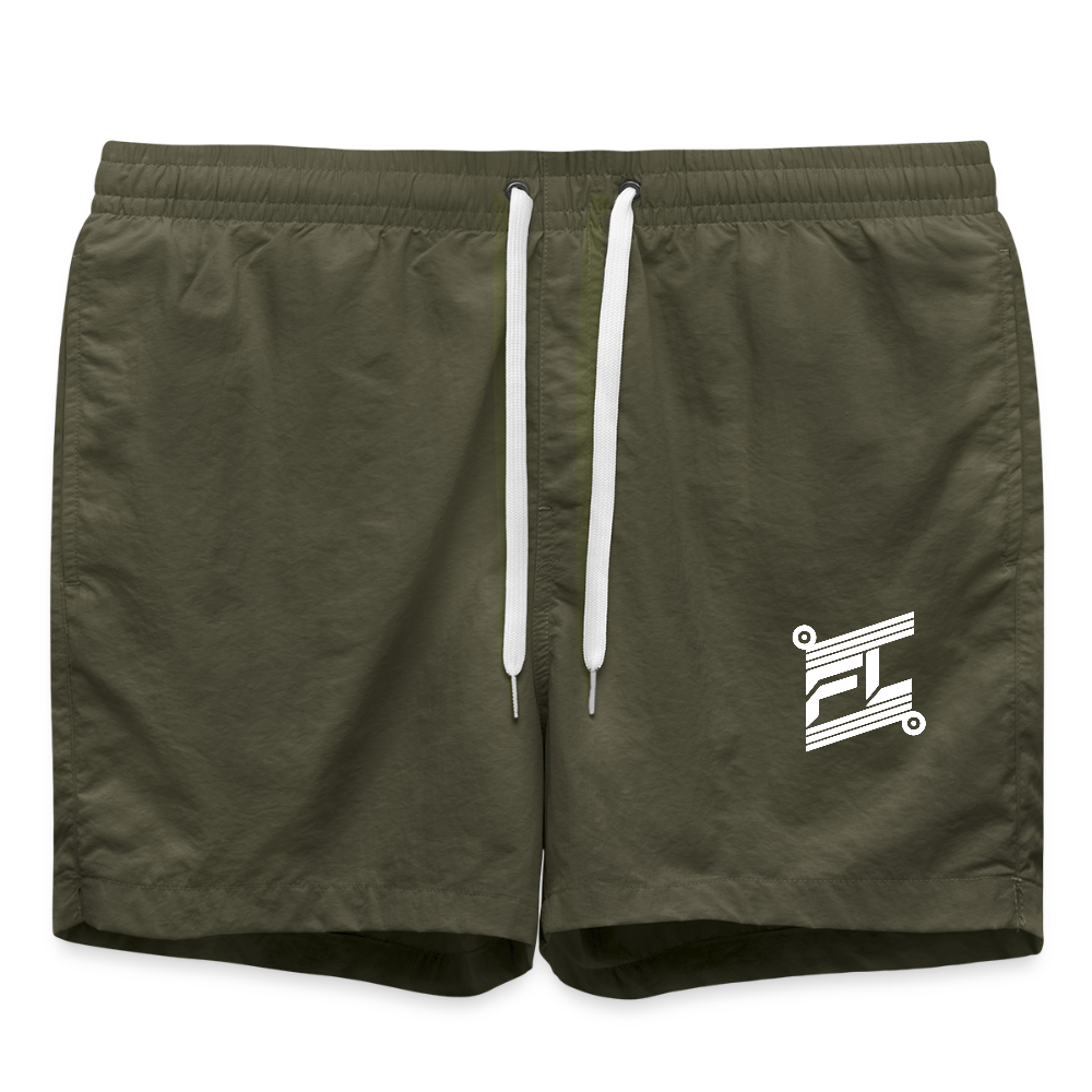 FL-Fit Shorts de Bain – Performance et Confort pour vos Activités Aquatiques - vert olive