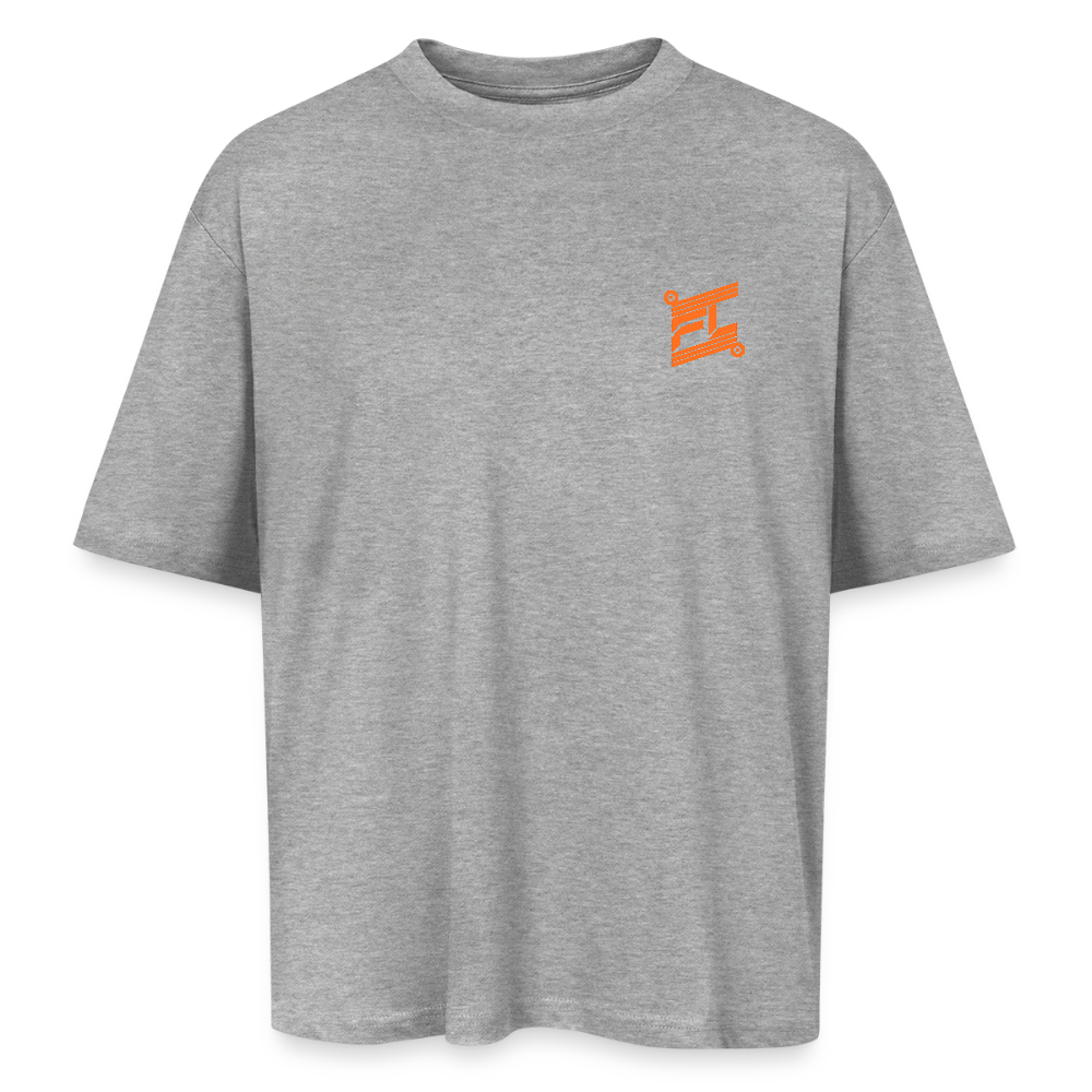 T-shirt ICONIC oversize - gris chiné