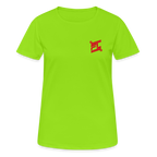 T-shirt Respirant Femme – Feminine & Fierce – FL-Fit - vert néon