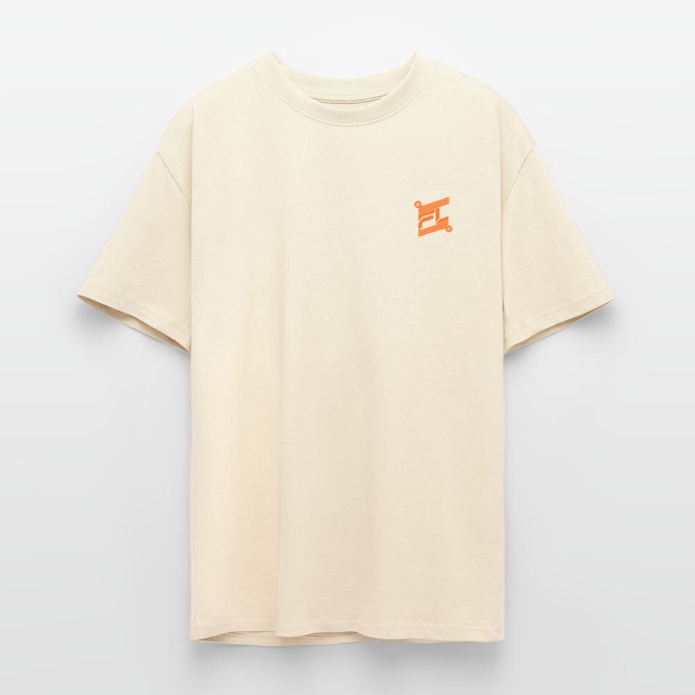 T-shirt ICONIC oversize epais - crème