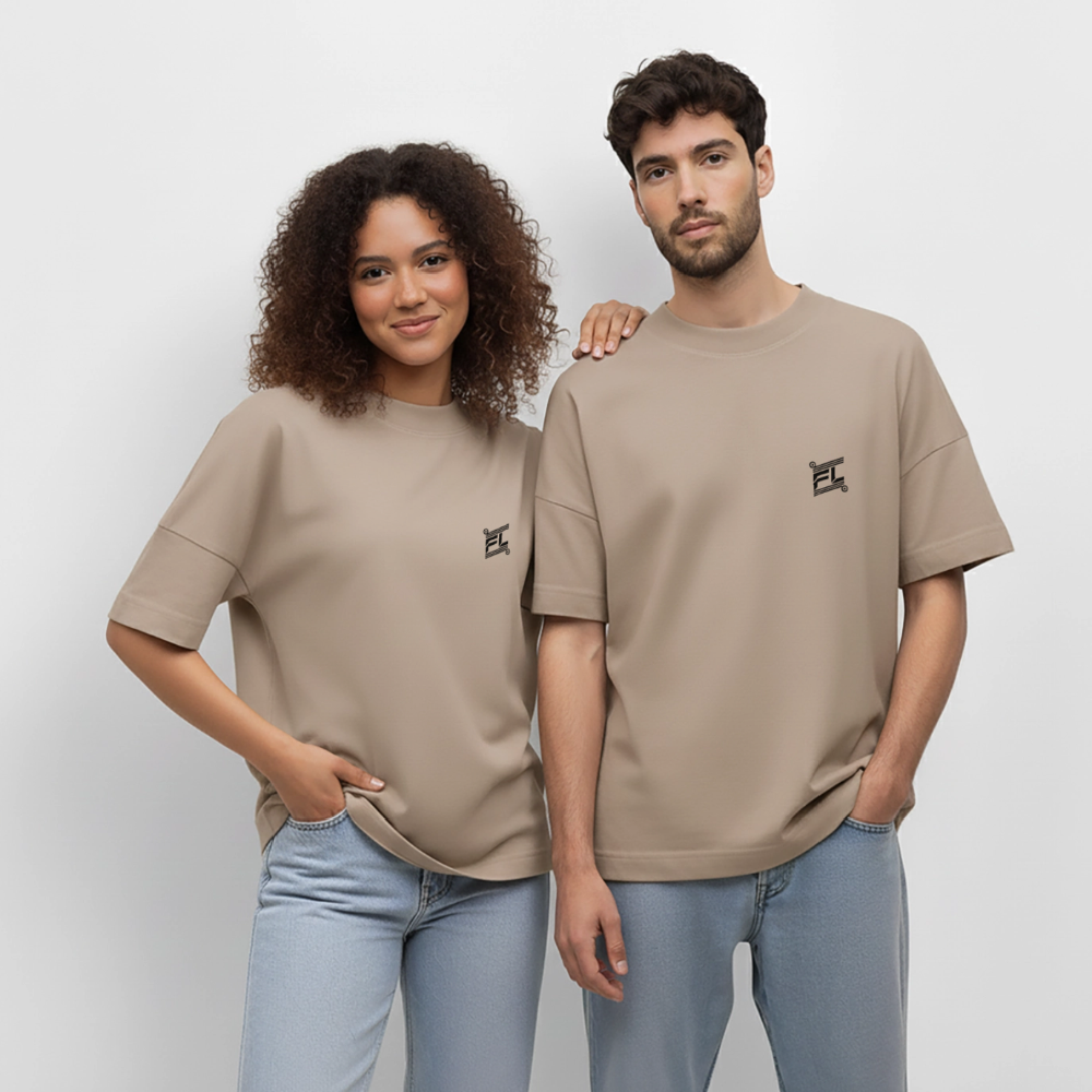 T-shirt ICONIC oversize gray - gris pierre