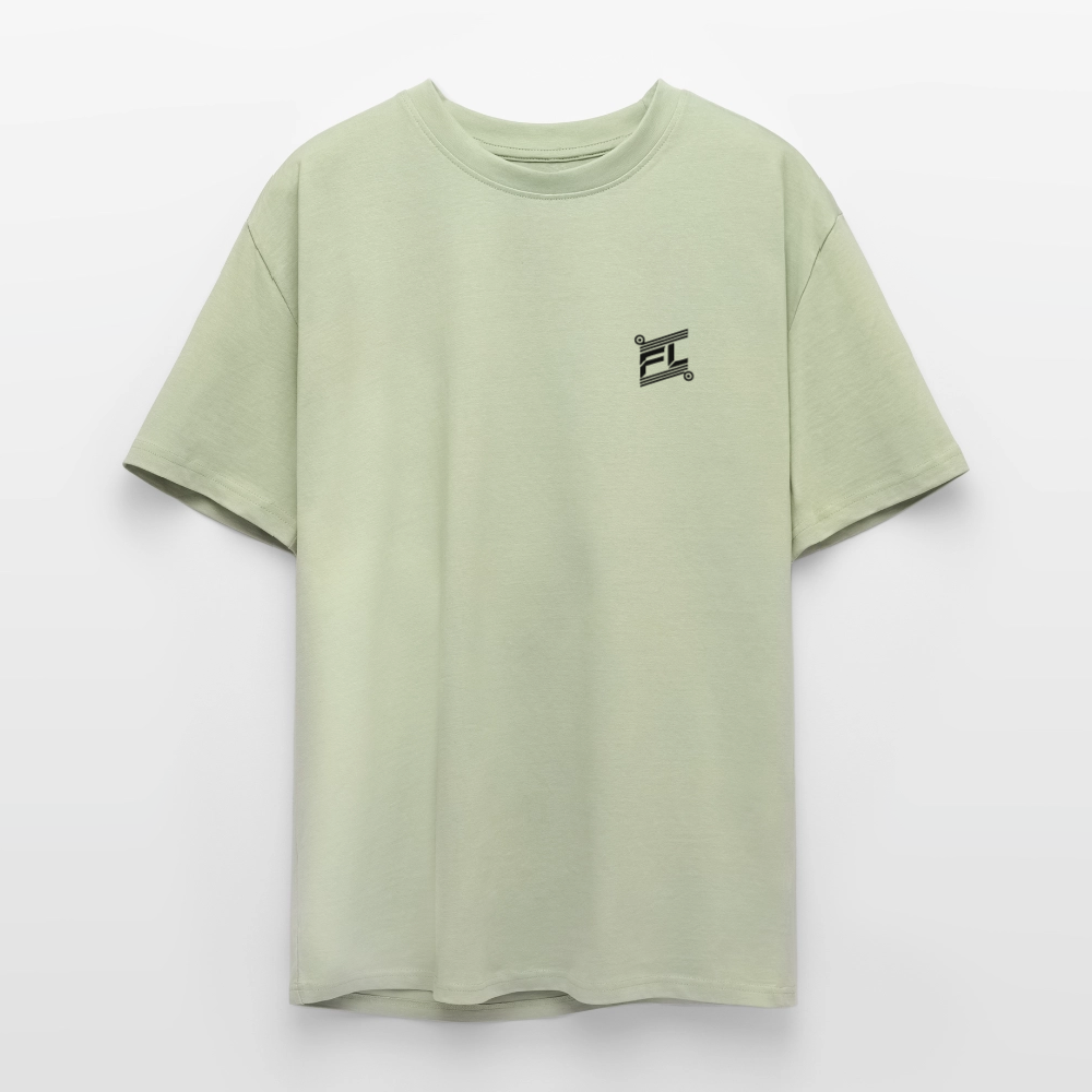 T-shirt ICONIC oversize épais - vert sauge léger 
