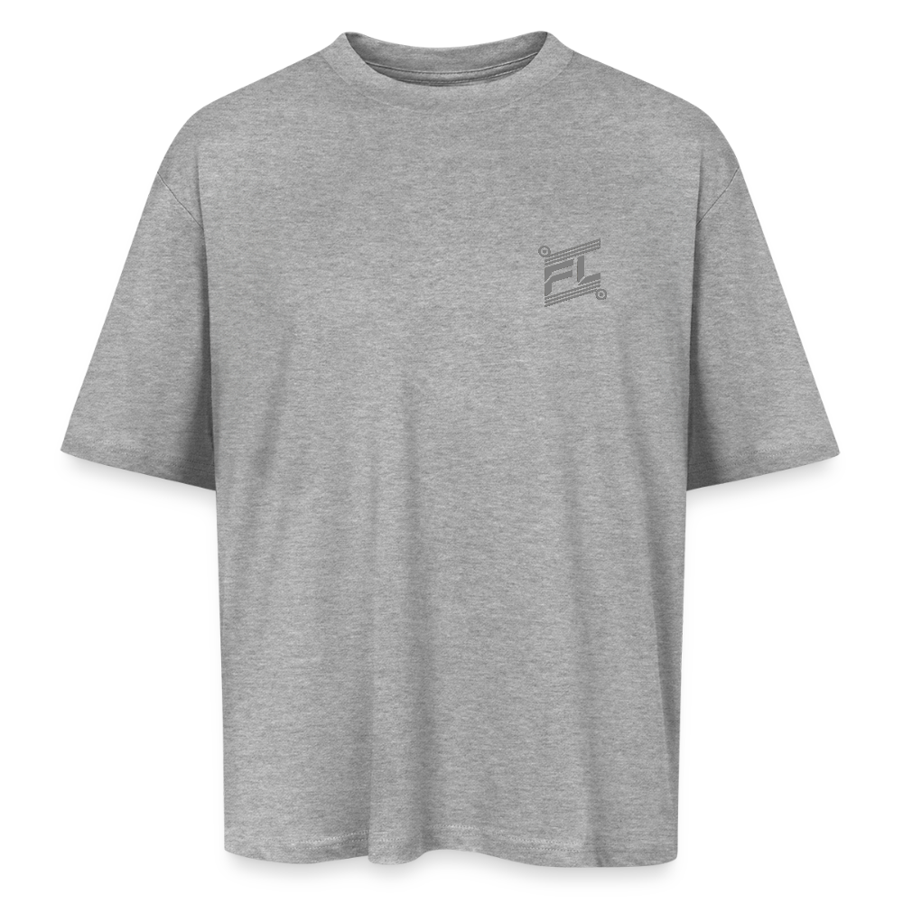 T-shirt ICONIC oversize gray - gris chiné