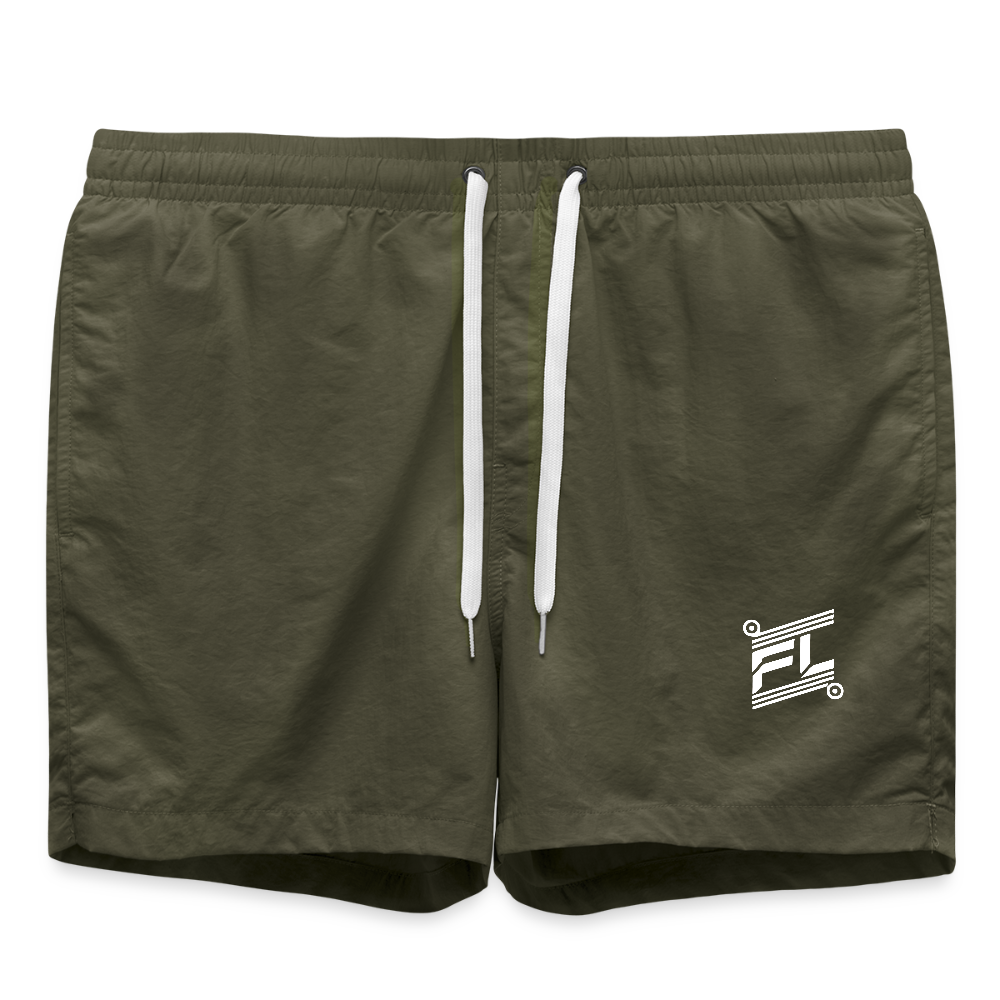 FL-Fit Shorts de Bain – Performance et Confort pour vos Activités Aquatiques - vert olive