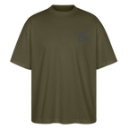 T-shirt ICONIC oversize gray - kaki