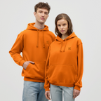 Sweat-shirt à capuche unisexe - orange