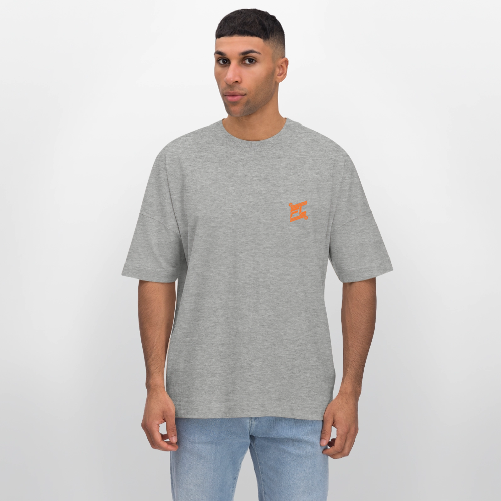 T-shirt ICONIC oversize - gris chiné