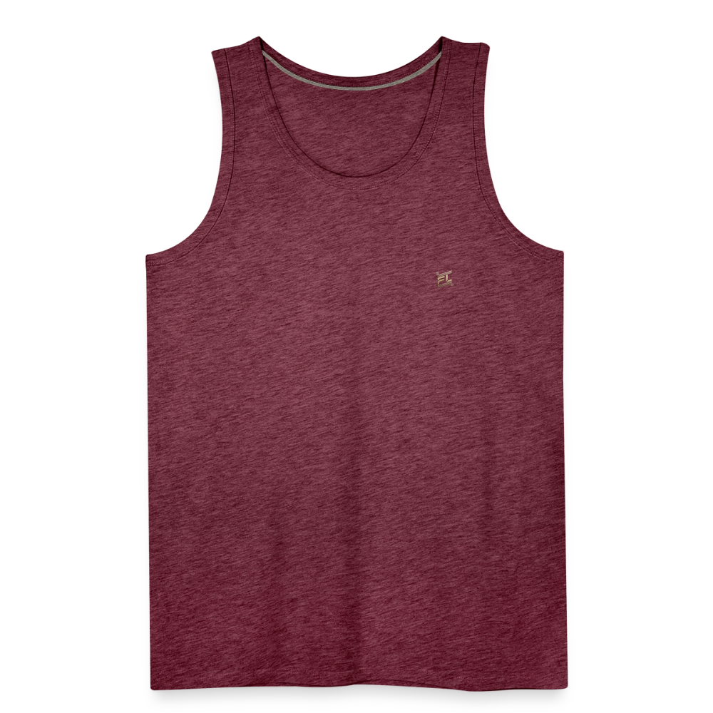 Débardeur Premium Homme – Style, Confort et Performance - rouge bordeaux chiné