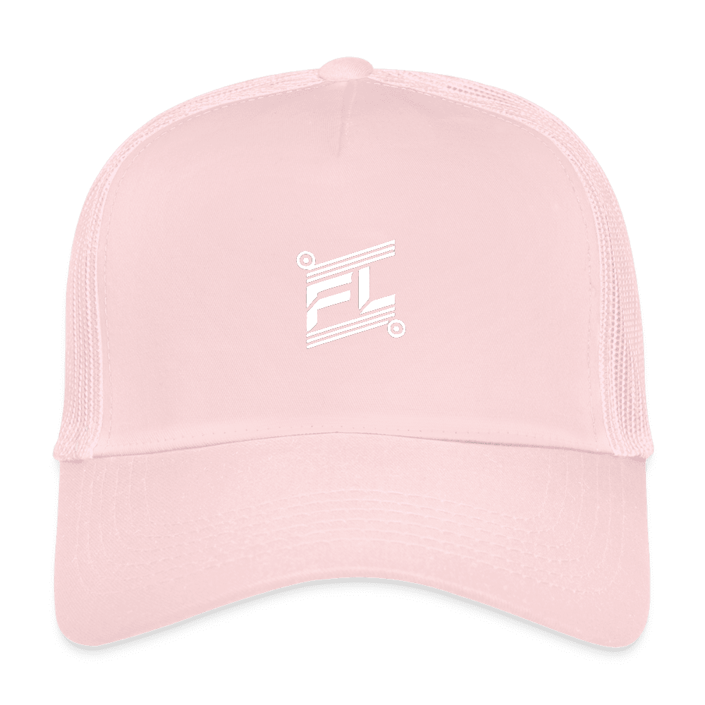 Casquette Trucker FL-Fit – Confort, Respirabilité & Style Urbain - rose pâle