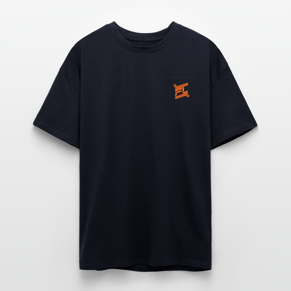 T-shirt ICONIC oversize epais - bleu marine