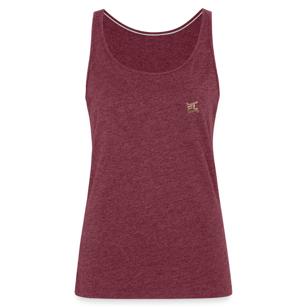 Débardeur Premium Femme FL-Fit – Légèreté, Confort et Performance - rouge bordeaux chiné