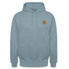 Sweat-shirt à capuche unisexe - bleu fumée