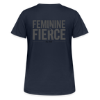 T-shirt Respirant Femme – Feminine & Fierce – FL-Fit - bleu marine foncé