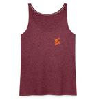 Débardeur Premium Femme FL-Fit – Légèreté, Confort et Performance - rouge bordeaux chiné