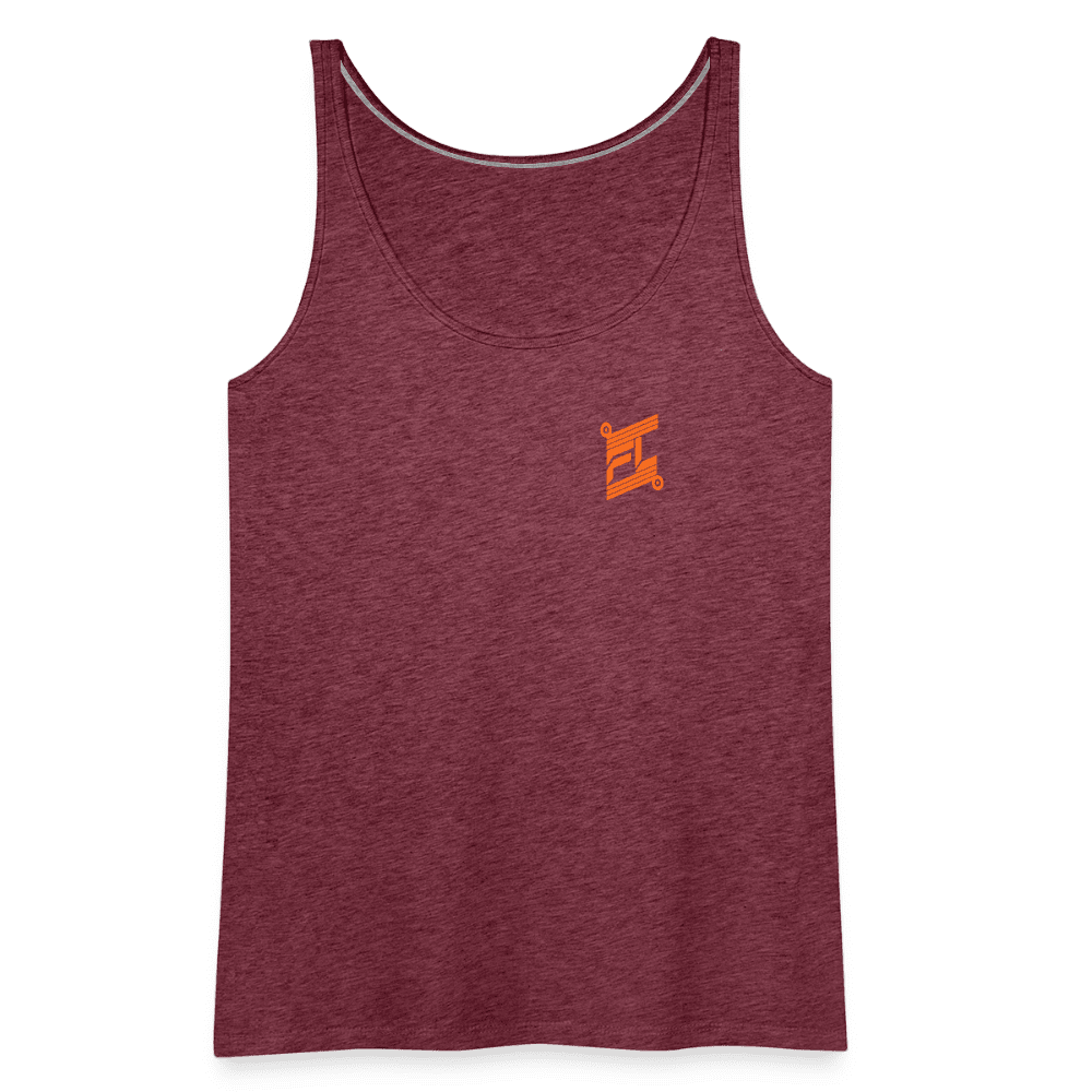Débardeur Premium Femme FL-Fit – Légèreté, Confort et Performance - rouge bordeaux chiné