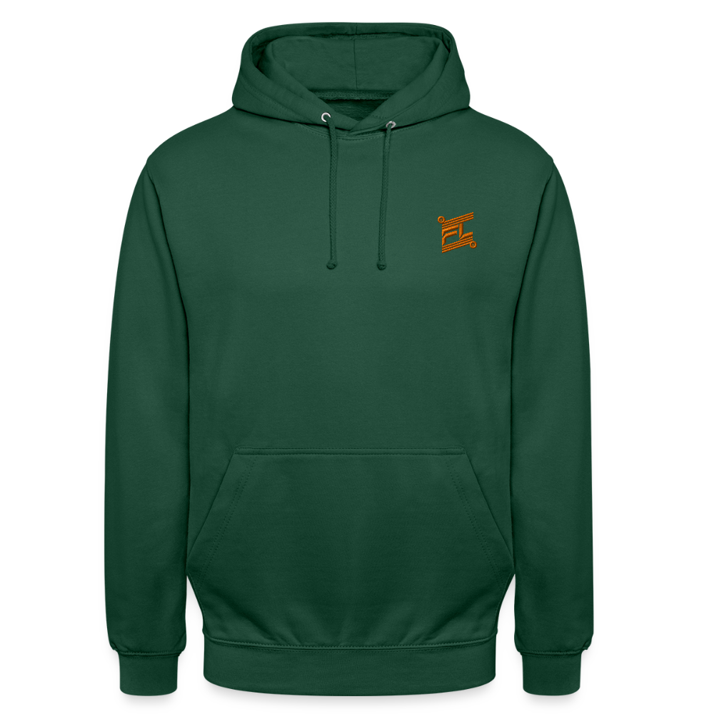 Sweat-shirt à capuche unisexe - vert bouteille
