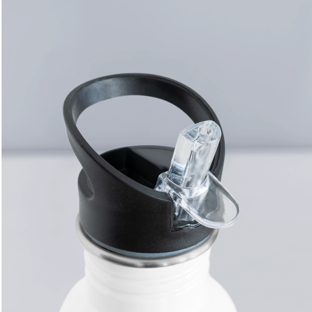 Gourde avec Paille – Pratique, Écologique et Idéale pour Votre Hydratation - blanc