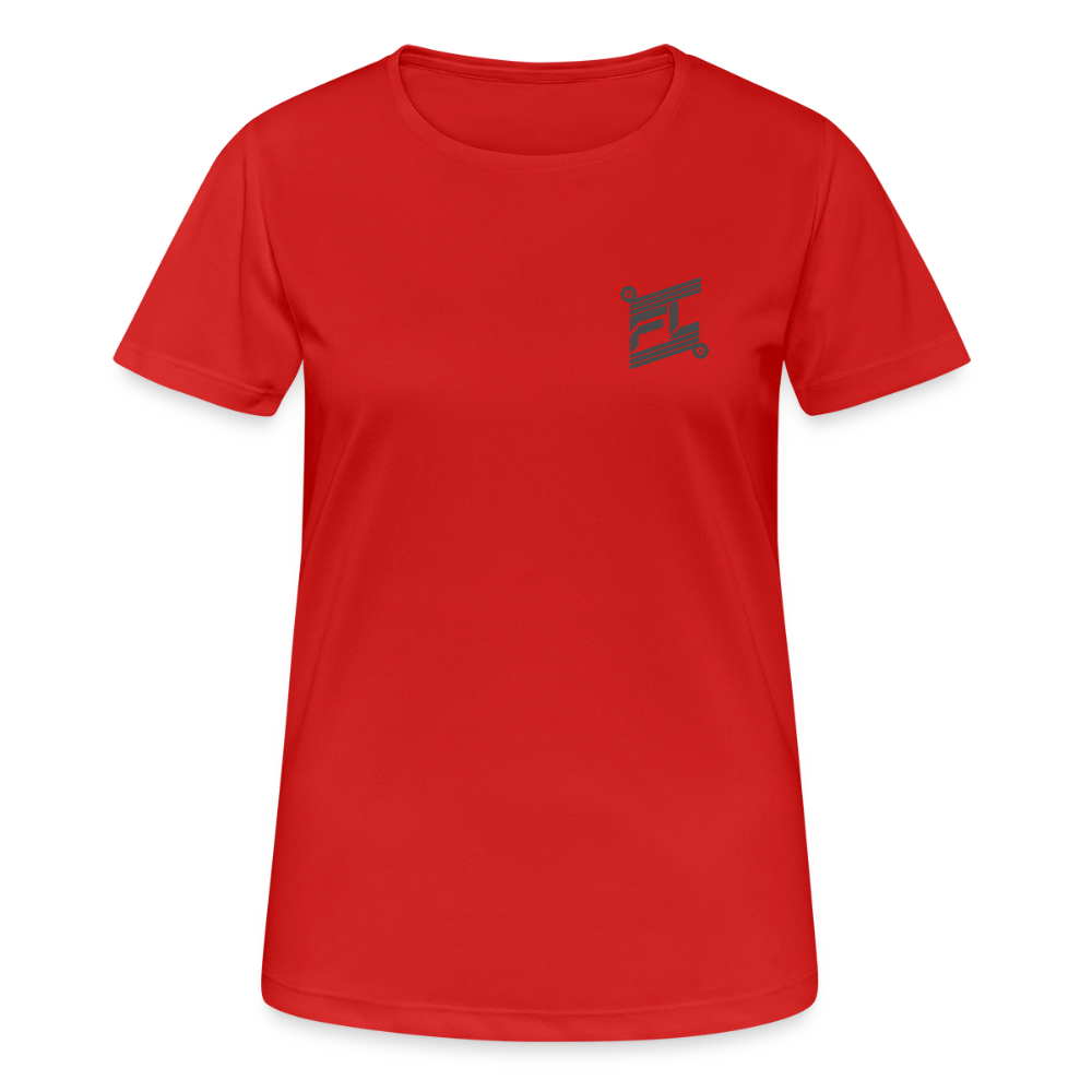 T-shirt Respirant Femme – Feminine & Fierce – FL-Fit - rouge