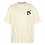 T-shirt ICONIC oversize gray - blanc gris