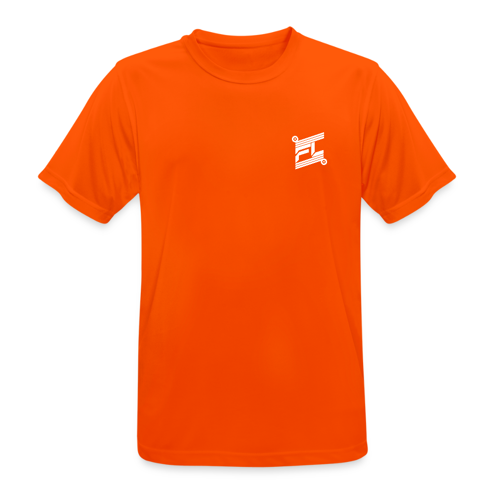T-shirt respirant Homme - orange néon