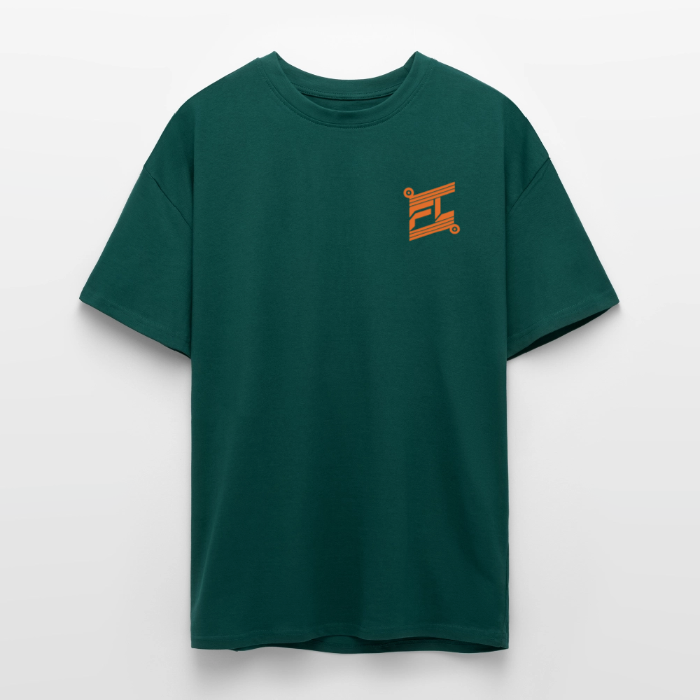 T-shirt ICONIC oversize epais - hunter green