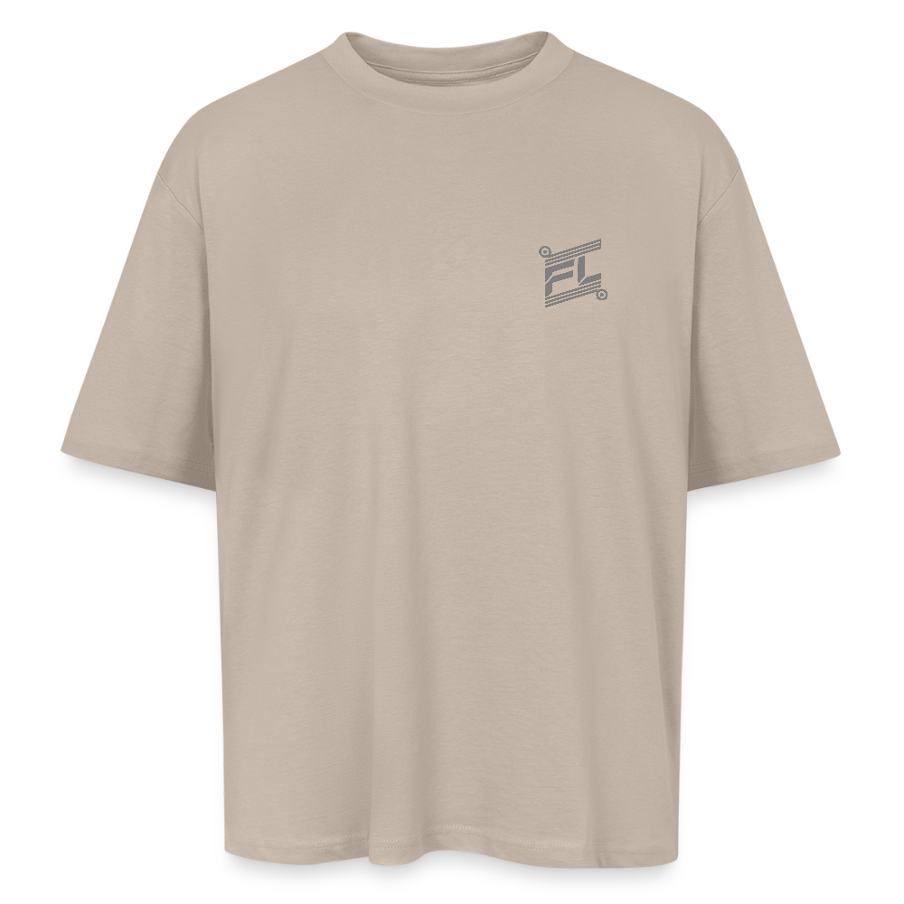 T-shirt ICONIC oversize gray - sahara