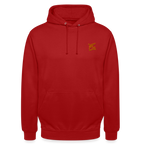 Sweat-shirt à capuche unisexe - rouge