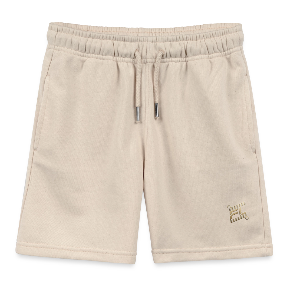 Short Bio Mini Bolter Enfant – Confort & Style Écoresponsable - blanc gris