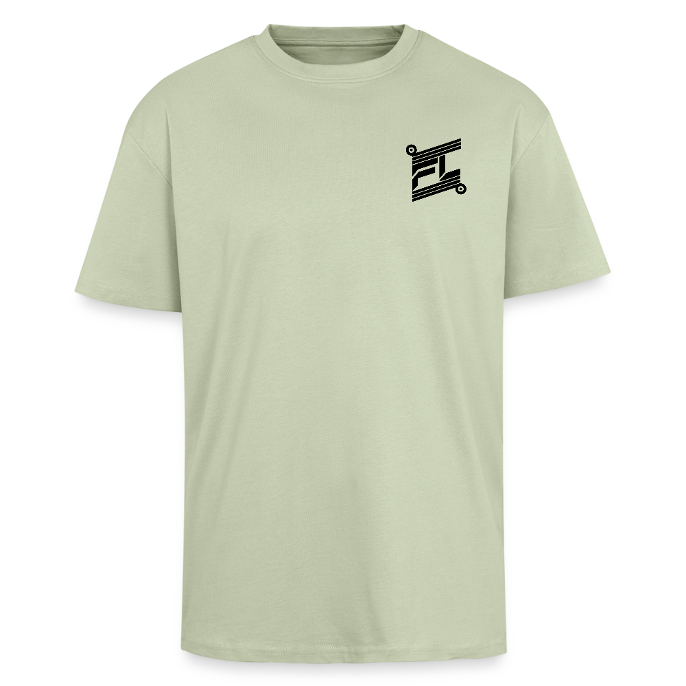 T-shirt ICONIC oversize épais - vert sauge léger 