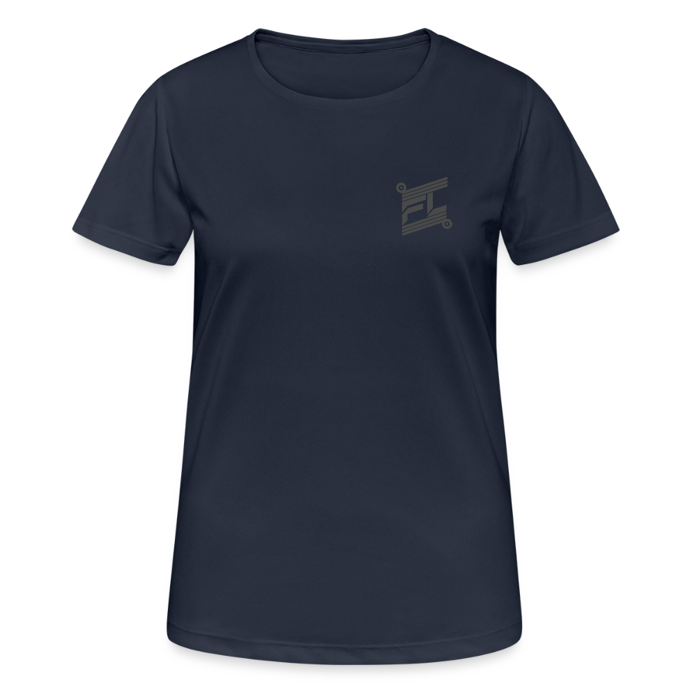T-shirt Respirant Femme – Feminine & Fierce – FL-Fit - bleu marine foncé