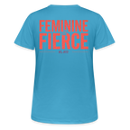 T-shirt Respirant Femme – Feminine & Fierce – FL-Fit - bleu saphir