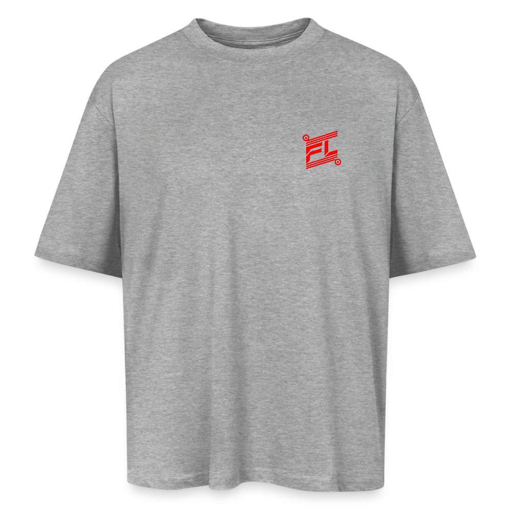 T-shirt ICONIC oversize - gris chiné