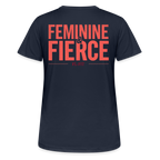 T-shirt Respirant Femme – Feminine & Fierce – FL-Fit - bleu marine foncé