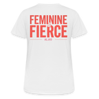 T-shirt Respirant Femme – Feminine & Fierce – FL-Fit - blanc