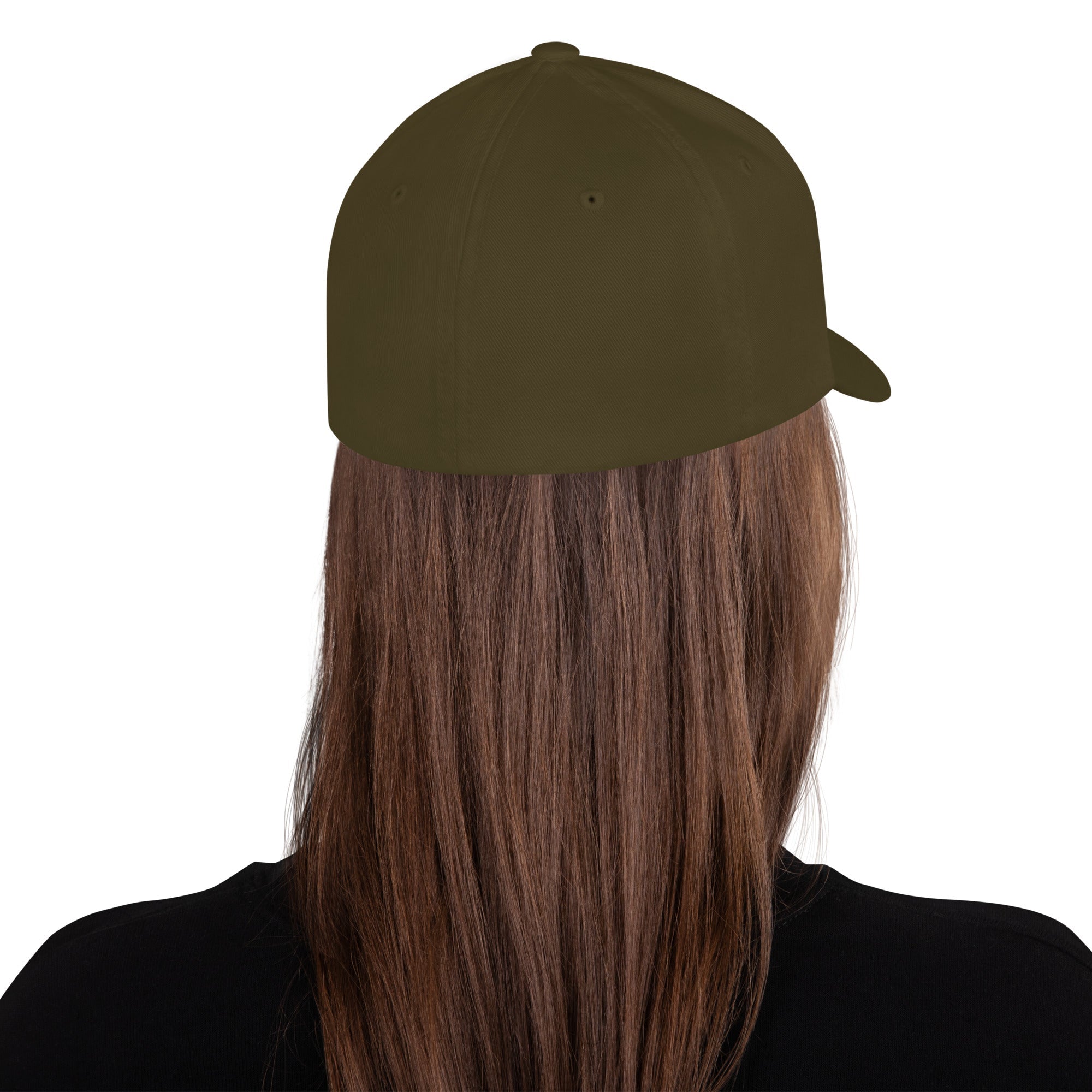 FL-FIT Casquette Billie — unisexe, vert olive, dos, logo brodé