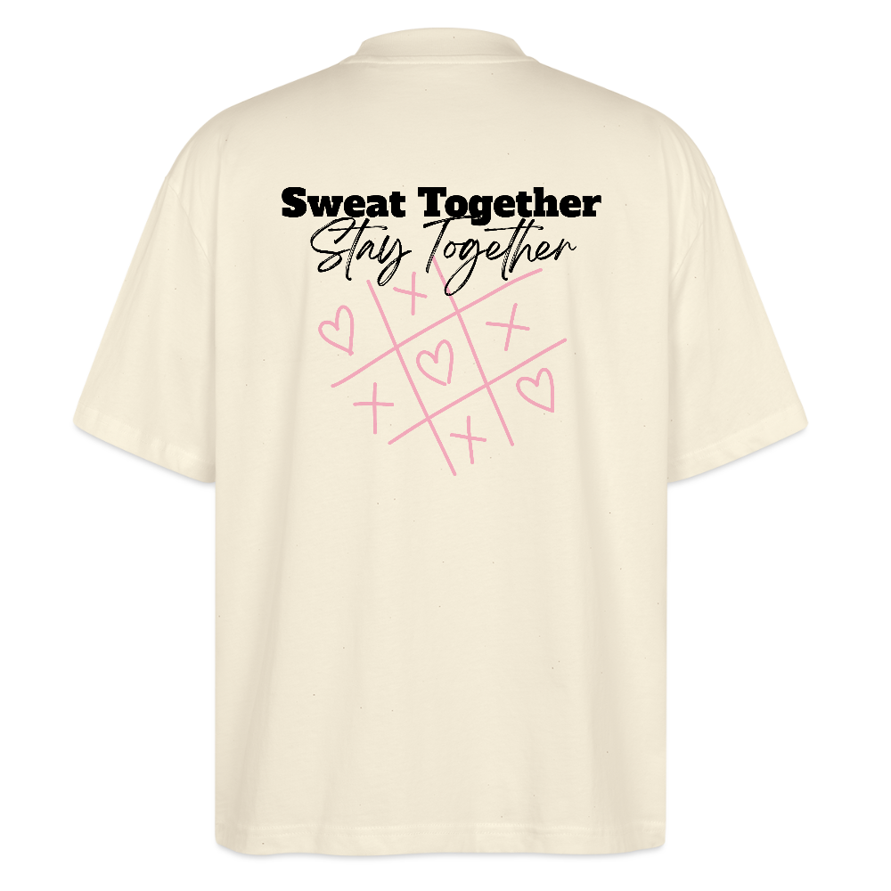 Dos T-shirt  couleur beige Sweat Together  Stay Together Logo floqué noir