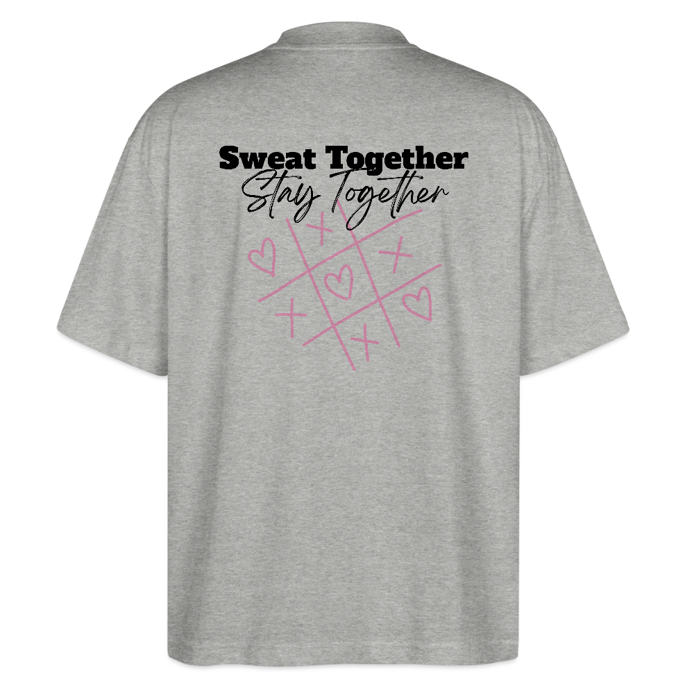 Dos T-shirt  couleur gris chiné Sweat Together  Stay Together Logo floqué noir