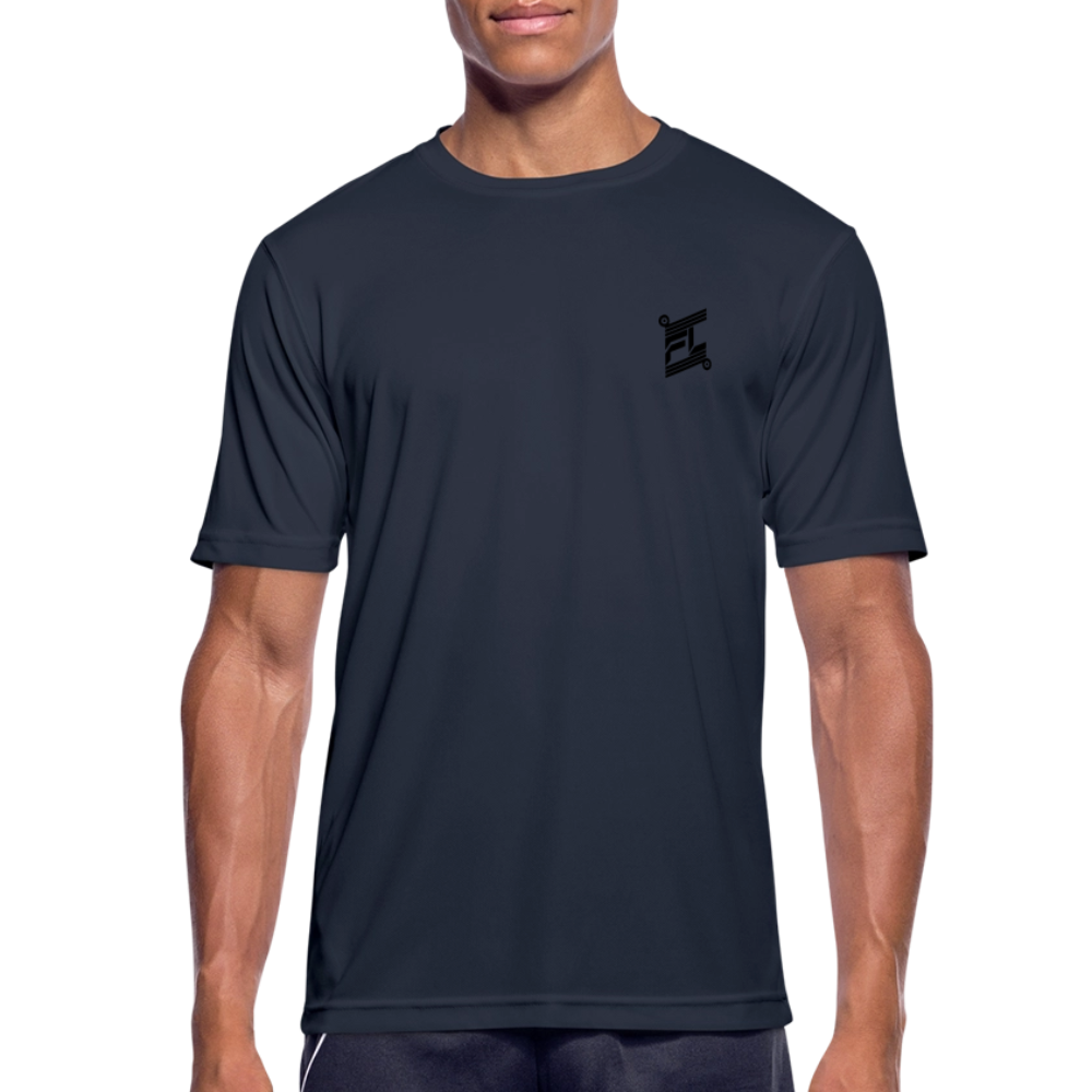 FL-FIT T-shirt Bleu — Poitrine, logo FL  noir, coupe classique sport