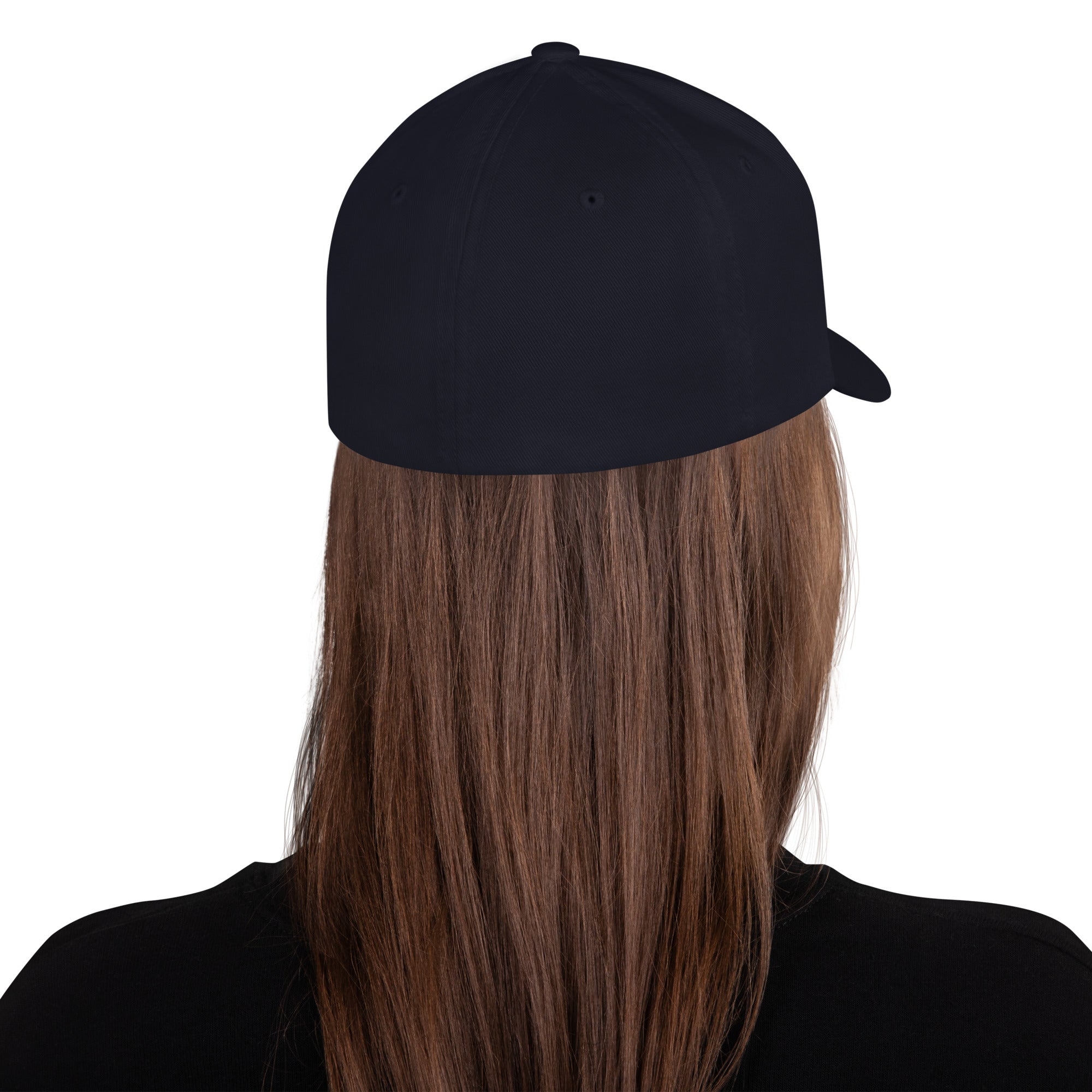 FL-FIT Casquette Billie — unisexe, bleu marine, dos, logo FL blanc brodé
