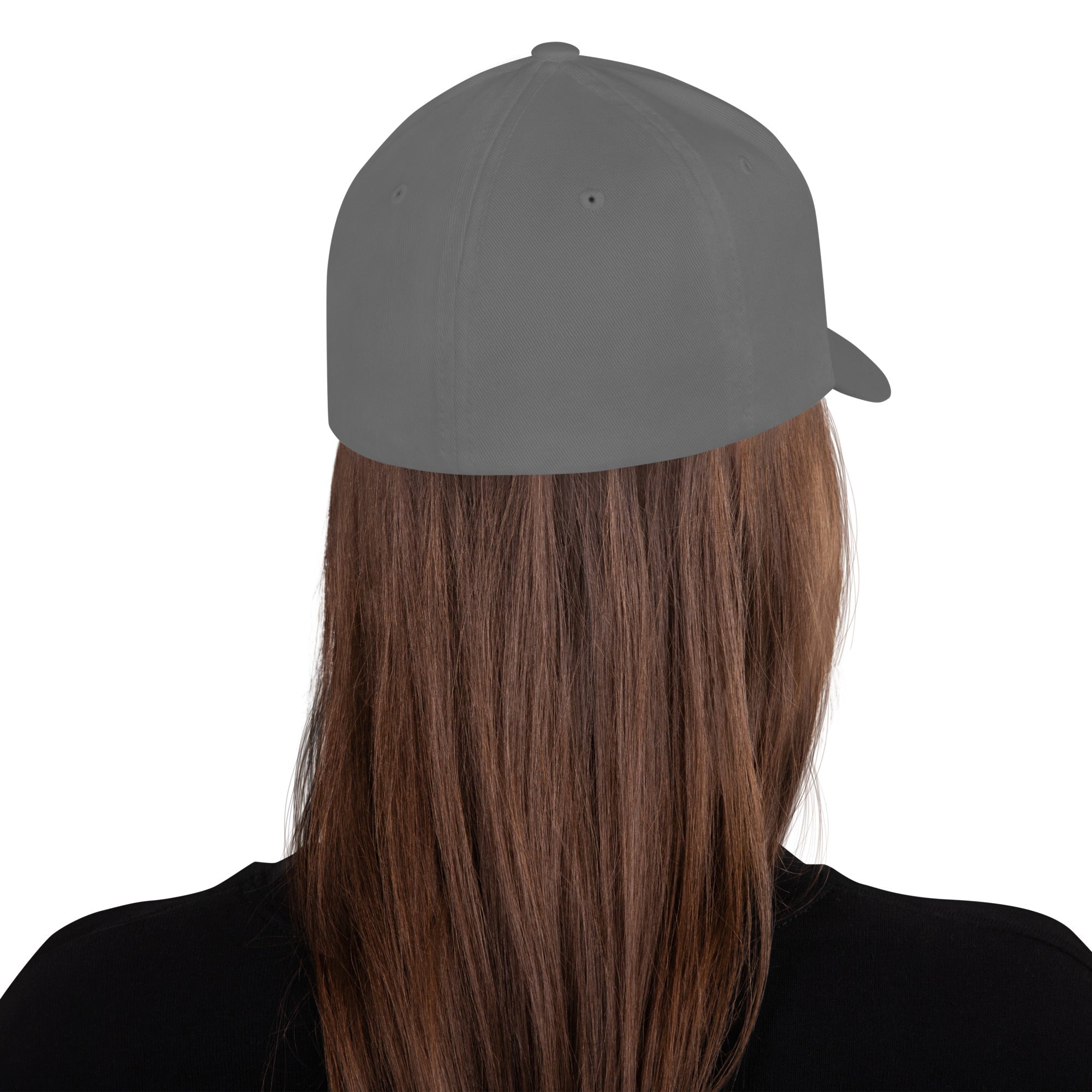 FL-FIT Casquette Billie — unisexe, gris, dos, logo FL blanc brodé