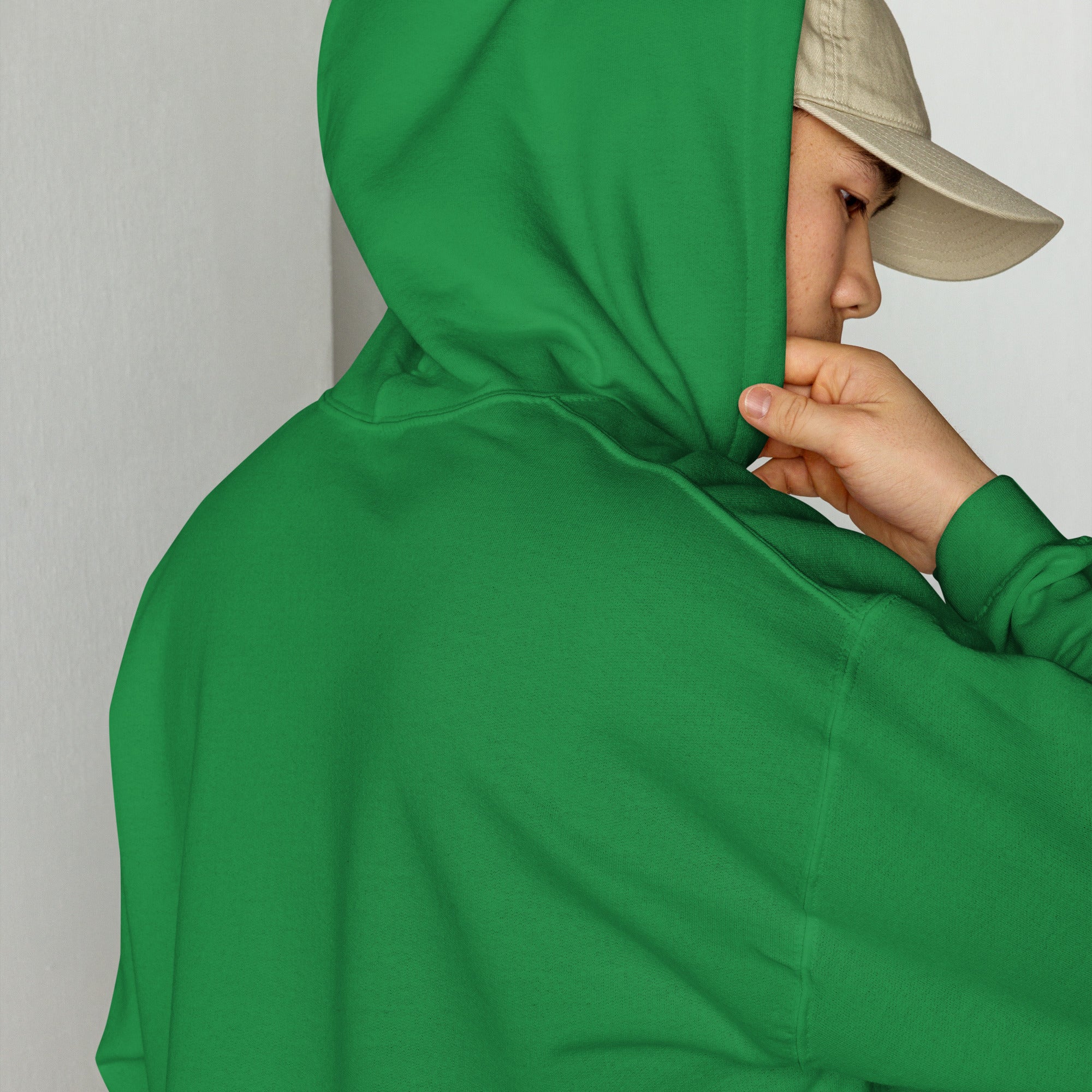 FL-FIT Hoodie — homme, vert classic, dos uni, capuche à enfiler, coupe classique