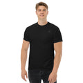 FL-FIT T-shirt classique — homme, noir, face avant, collection E-book sport, minimal sans logo, coupe régulière