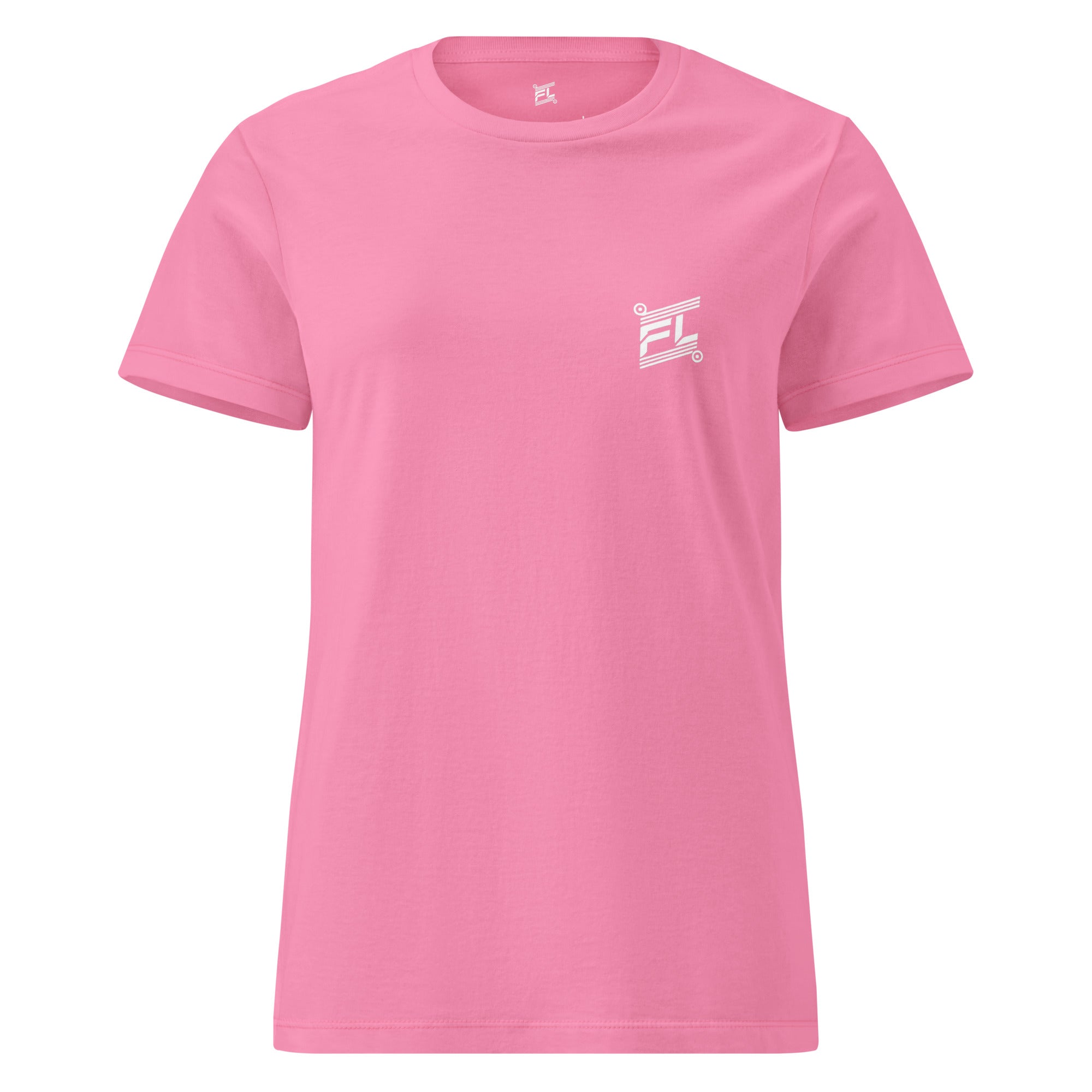 FL-FIT T-shirt femme Softstyle — rose clair, face avant, coupe ajustée légère, coton doux, féminin
