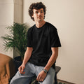 FL-FIT T-shirt oversize — homme, noir, face avant, logo FL brodé poitrine, tombé ample épaules, coton bio, essentiel