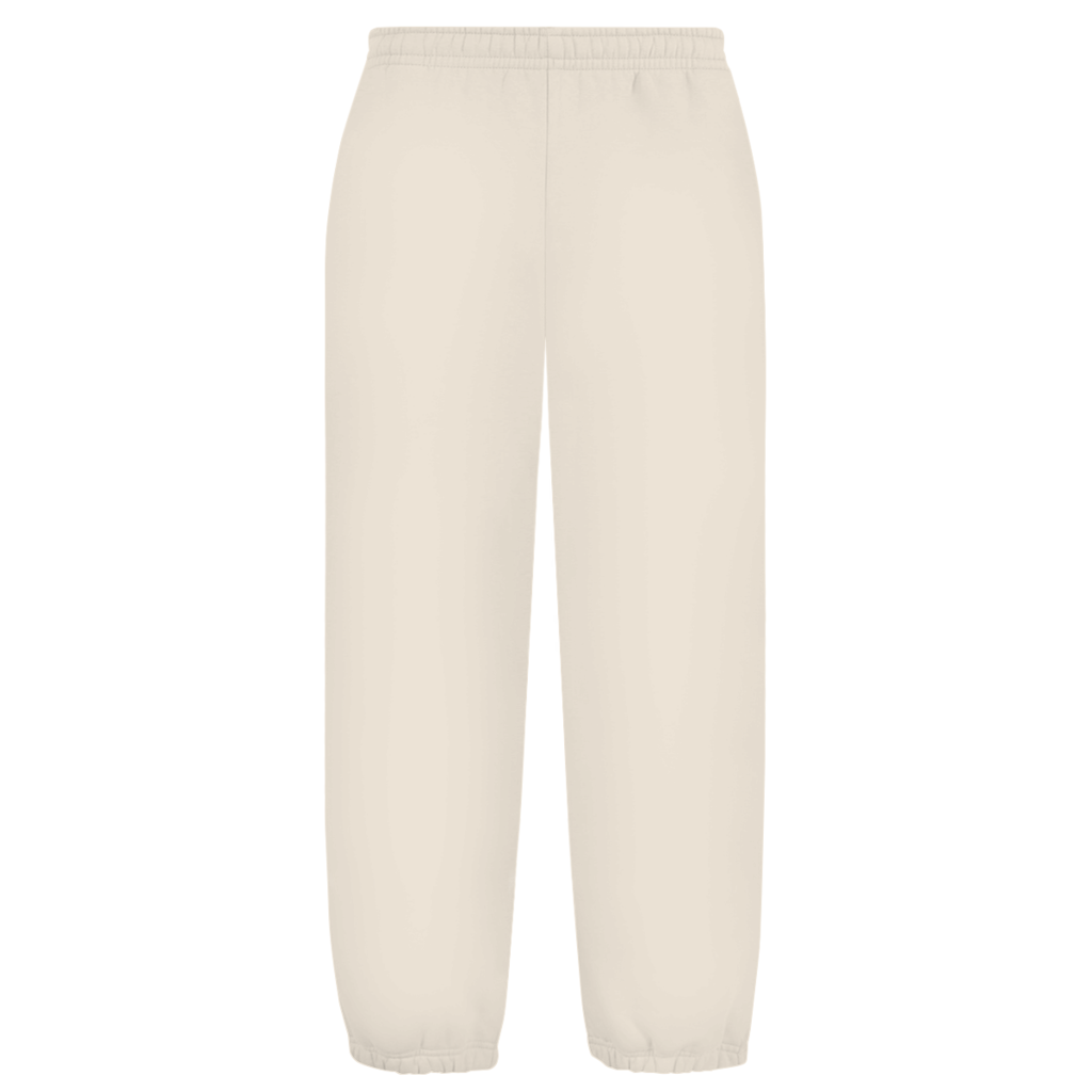 Pantalon de jogging oversize beige FL-FIT, coupe large lifestyle sport pour un look urbain et décontracté