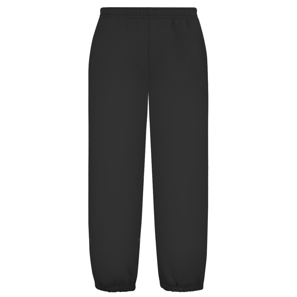 Pantalon de jogging oversize noir FL-FIT, coupe large lifestyle sport pour un look urbain et décontracté
